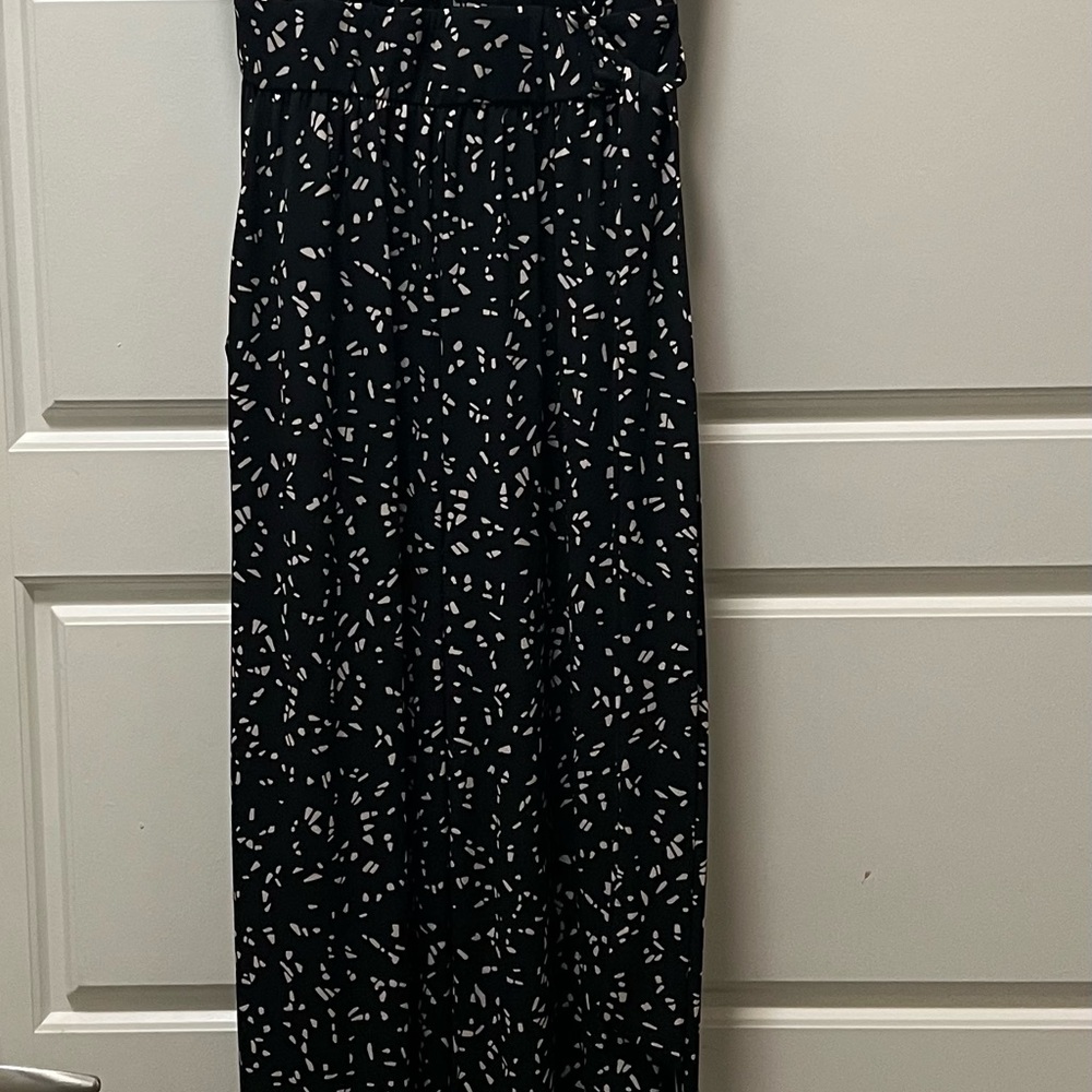 Kaleigh Black and White Patterned Jumpsuit